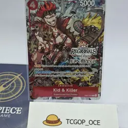 ONE PIECE TCG KID & KILLER EB01-003 ONLINE Regionals FINALIST CARD 2025 Vol.2 - Image 1