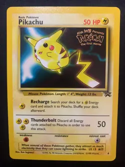 PIKACHU (MOVIE PROMO) - 04/53 - WOTC PROMO - POKEMON CARD - LP - Image 1