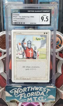 Graded MTG Card - CGC Mint+ 9.5 - 3rd Edition (Revised) - Crusade - Image 1