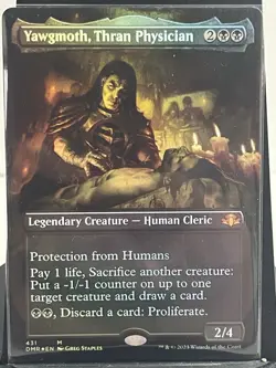 MTG Yawgmoth, Thran Physician (Foil Borderless) Dominaria Remastered Card #431 - Image 1