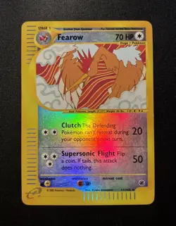 Pokemon Card Fearow 11/165 Reverse Holo Foil Expedition MP - Image 1