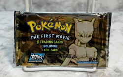 Pokemon 1998 - Topps The First Movie Trading Cards 1 Sealed 8 Pack, Foil Card - Image 1