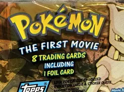 Pokemon 1998 - Topps The First Movie Trading Cards 1 Sealed 8 Pack, Foil Card - Image 4