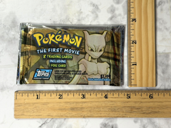 Pokemon 1998 - Topps The First Movie Trading Cards 1 Sealed 8 Pack, Foil Card - Image 5