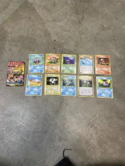 Brand New 1997 VTG Japanese Pokemon MYSTERY OF THE FOSSILS BOOSTER PACK 10 CARDS - Image 3