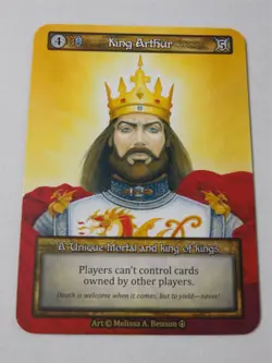 King Arthur Non-Foil Unique Sorcery Beta TCG Trading Card - Image 1