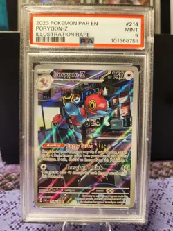 Pokemon Porygon-Z TCG PSA 9 Holo Illustration Card Paradox Rift 214/182 - Image 1