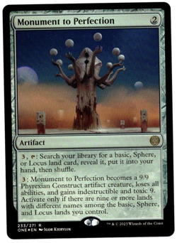 Monument to Perfection 233/271 Rare Foil All Will Be One MTG Near Mint - Image 1