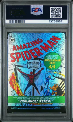 2025 MTG MARVEL'S SPIDER-MAN #0232 AMAZING SPIDER-MAN/PETER PARKER PSA 9 - Image 2