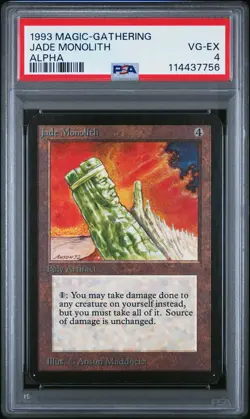 1993 MAGIC: THE GATHERING ALPHA JADE MONOLITH PSA 4 - Image 1