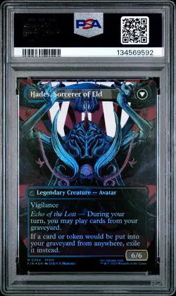 2025 MTG FINAL FANTASY EMET-SELCH, UNSUNDERED/HADES, SORCERER OF ELD PSA 10 - Image 2