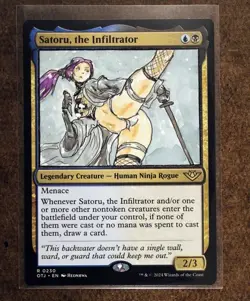 Satoru, the infiltrator Altered Art Hand Painted MTG Magic the Gathering Anime - Image 1
