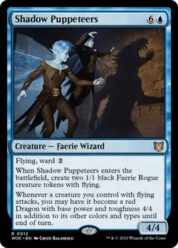 🧙Shadow Puppeteers R 0012 WOC WOE Wilds Of Eldraine MTG - Image 1