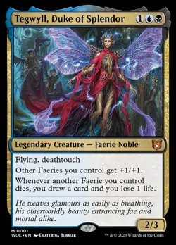 🧙Tegwyll, Duke Of Splendor M 0001 WOC WOE FOIL Wilds Of Eldraine MTG - Image 1
