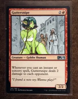 Guttersnipe Goblin 4 Altered Art Hand Painted MTG Magic the Gathering Anime Girl - Image 4