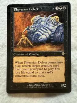 MTG - Phyrexian Delver - Invasion - LP - Free Shipping! - Image 1