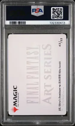 2025 MTG FINAL FANTASY ART SERIES GOLD STAMPED #43 JILL, SHIVA'S DOMINANT PSA 9 - Image 2