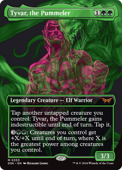 Tyvar, the Pummeler (Showcase) [Duskmourn: House of Horror] Magic MTG - Image 1