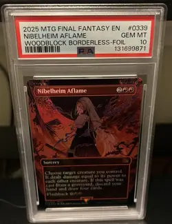 2025 MTG FF Nibelheim Aflame Borderless Foil #0339 PSA 10 - Image 1