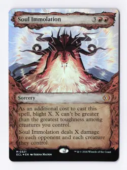 Soul Immolation (Showcase Foil) 0321 (M) MTG Lorwyn Eclipsed (ECL) - Image 1