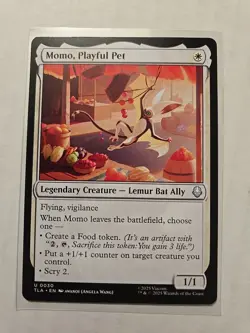 Momo, Playful Pet - Avatar - NM - Uncommon - Legendary Creature - MTG - Image 1
