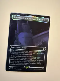 Rammas Echor Ancient Shield 505 MTG Commander LotR Borderless Foil Rare Artifact - Image 1