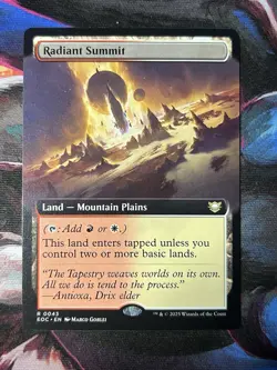 Radiant Summit 0043 Extended Art Commander: Edge of Eternities EOC MTG NM - Image 1