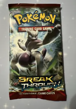 1 Packs Pokemon XY Breakthrough Houndoom Art Booster 10 Card Pack Sealed New - Image 1