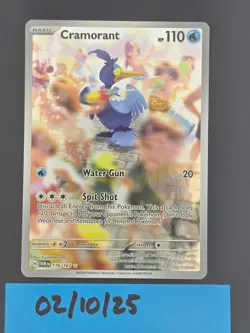 Cramorant 176/167 Illustration Rare 2024 Twilight Masquerade Pokemon Card NM - Image 1