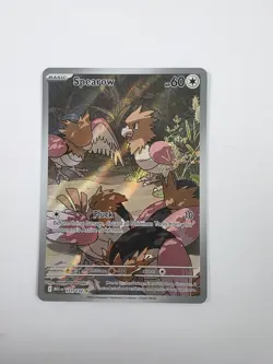 Pokemon TCG Mega Evolutions Spearow 151/132 Illustration Rare - Image 1