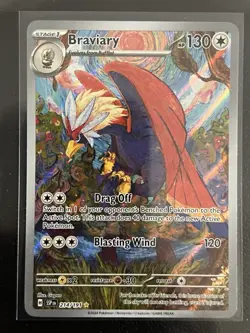 Braviary Illustration Rare Surging Sparks Pokemon TCG Card 214/191 NM Condition - Image 1