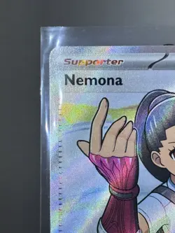 Pokemon TCG Nemona Trainer Paldean Fates Full Art Holo Ultra Rare Card 229/091 - Image 2
