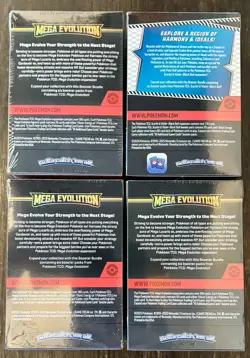 Pokemon TCG Scarlet & Violet Black Bolt & Mega Evolution Booster Bundle Lot of 4 - Image 2