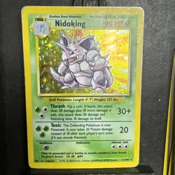 Pokemon Nidoking Holo Rare TCG Card 11/102 Base Set - Image 1
