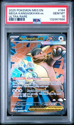 2025 POKEMON MEG EN-MEGA EVOLUTION ULTRA RARE #164 MEGA KANGASKHAN EX PSA 10 - Image 1