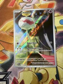 Pokemon Card Chimecho 179/167 Twilight Masquerade Illustration Rare Near Mint - Image 1