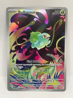 Bulbasaur Illustration Rare Pokemon TCG Mega Evolutions 133/132 - Image 1
