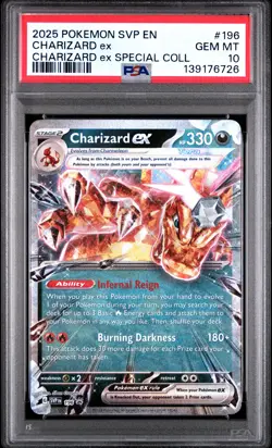 2025 POKEMON SVP PROMO CHARIZARD EX SPECIAL COLLECTION #196 CHARIZARD EX PSA 10 - Image 1