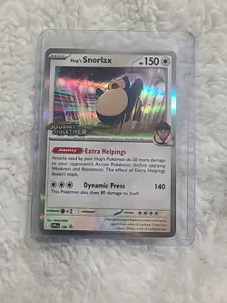 Hop's Snorlax (Prerelease) - Pokemon TCG SV09 #184 Black Star Promo - Image 1