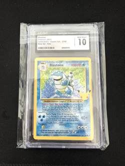 CGC 10 Blastoise Holo 2/102 Celebrations Classic Collection Pokemon 2021 - Image 1