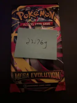 (HEAVY) 22.76g Pokemon TCG Mega Evolution Booster Pack (SEALED)✅ - Image 4