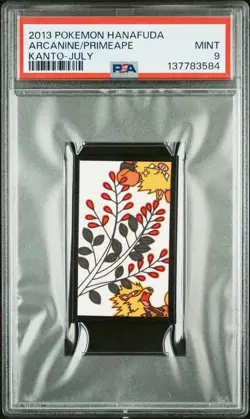 2013 POKEMON HANAFUDA KANTO JULY ARCANINE/PRIMEAPE PSA 9 - Image 1
