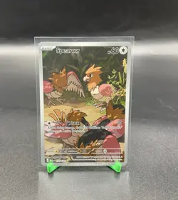 Pokemon TCG Mega Evolutions Full Art Holo Spearow 151/132 - NM - Image 2