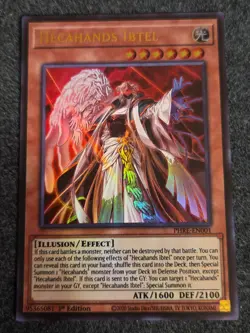 Yugioh! 1x Hecahands Ibtel PHRE-EN001 Ultra Rare 1st Ed NM - Image 1