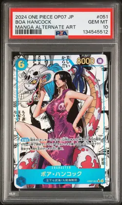 2024 ONE PIECE JAPANESE 500 YEARS IN THE FUTURE MANGA ALT ART BOA HANCOCK PSA 10 - Image 1