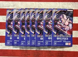 Lot Of 8 - One Piece TCG. The Azure Sea’s Seven 12-card Booster Pack x8 - Image 1