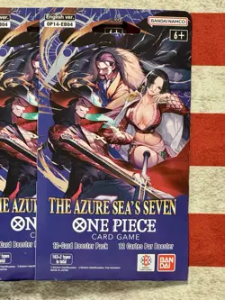 Lot Of 8 - One Piece TCG. The Azure Sea’s Seven 12-card Booster Pack x8 - Image 2