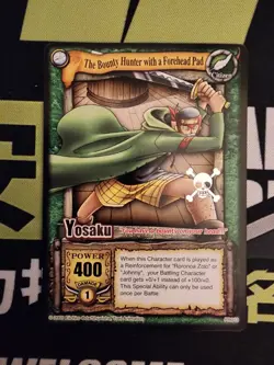 One Piece CCG 2005 Yosaku PR013 The Quest Begins English Silver Stamp Promo - Image 1