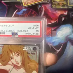 One Piece Ccg -Nami PCC GIRLS Edition 2024 PSA 10 OP01-016 R For ASIA - Image 4