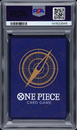 2025 ONE PIECE OP11-A FIST OF DIVINE SPEED 3RD ANNIV-GOLD MONKEY D. LUFFY PSA 8 - Image 2